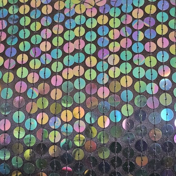 Vintage 90s Womens Sz 8 Mermaid Sequins Sparkle Cocktail Dress‎ Bodycon Sexy - Picture 3 of 15